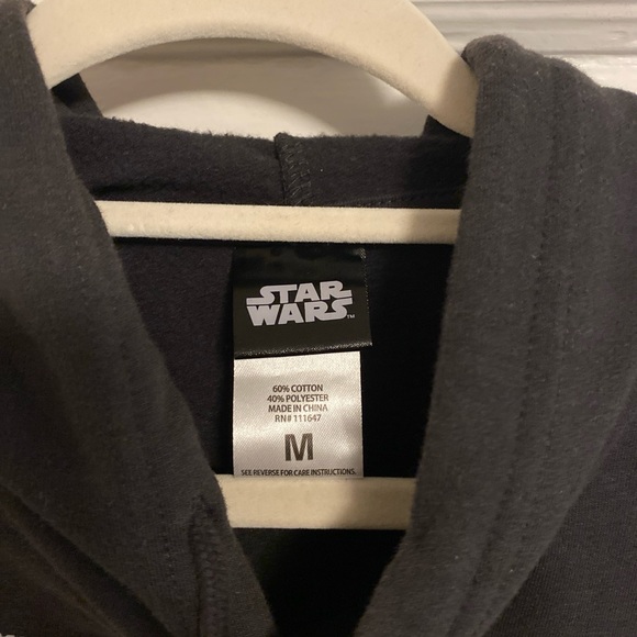 Retro Star Wars Millennium Falcon disney Hoodie Black Medium - Picture 3 of 5